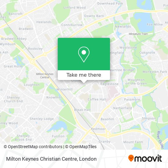 Milton Keynes Christian Centre map