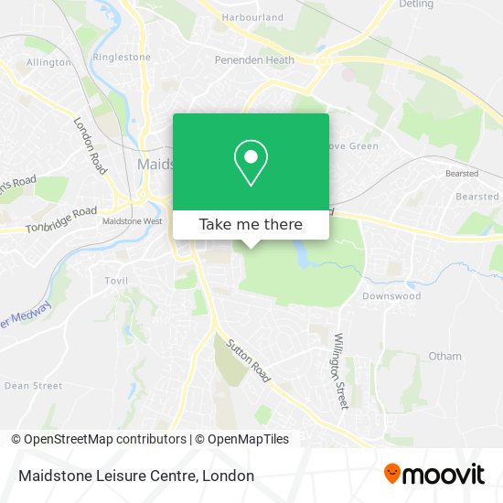 Maidstone Leisure Centre map