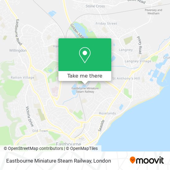 Eastbourne Miniature Steam Railway map