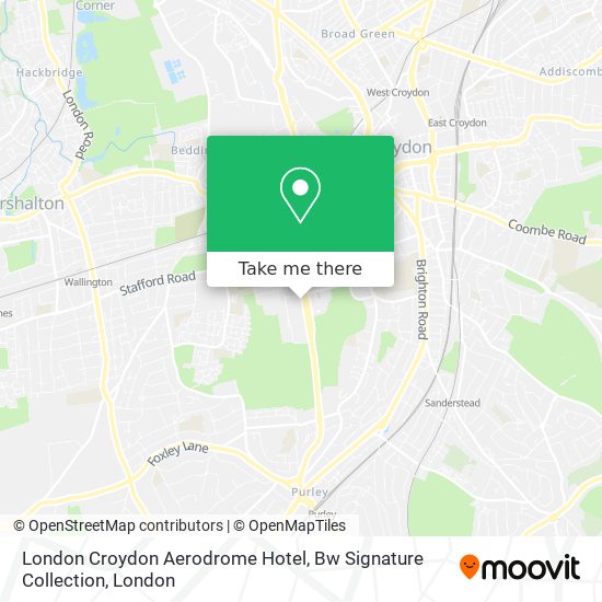 London Croydon Aerodrome Hotel, Bw Signature Collection map