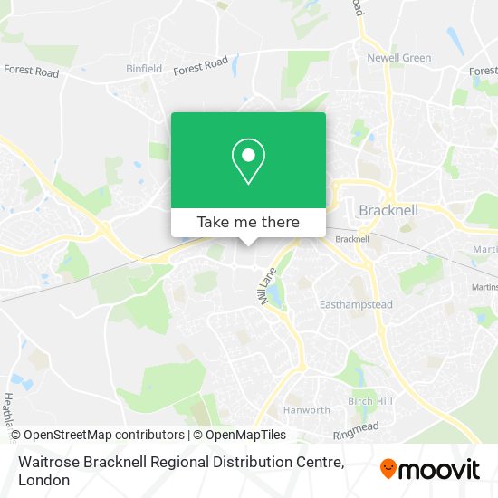 Waitrose Bracknell Regional Distribution Centre map