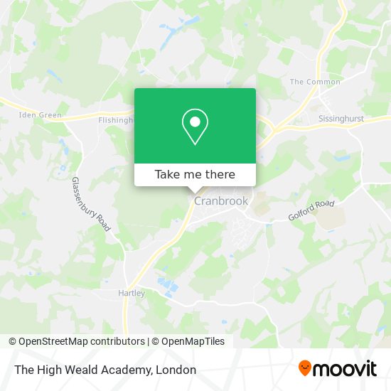The High Weald Academy map