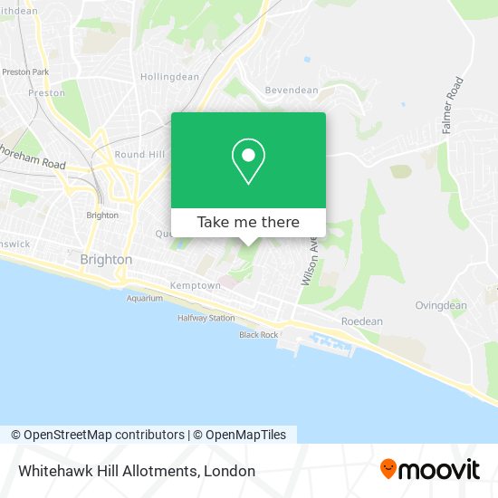 Whitehawk Hill Allotments map