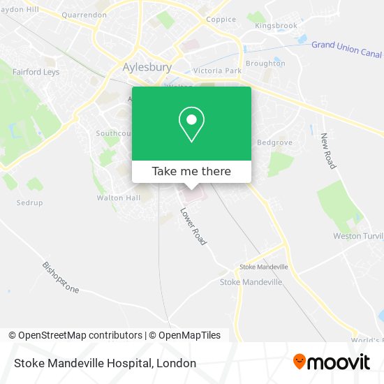 Stoke Mandeville Hospital map
