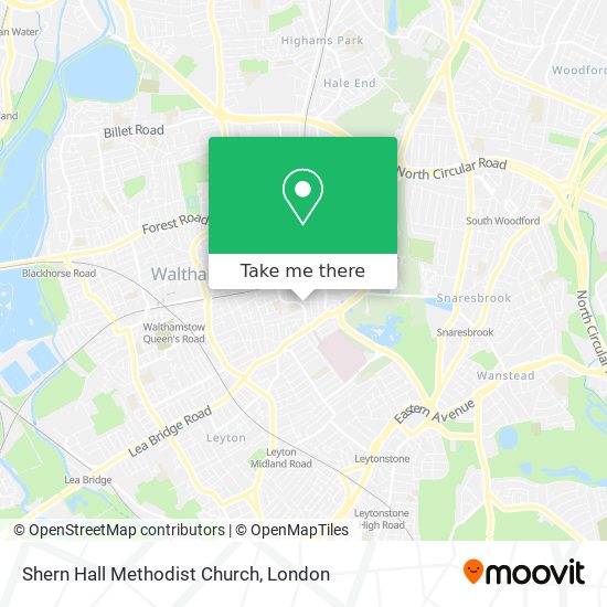 Shern Hall Methodist Church map