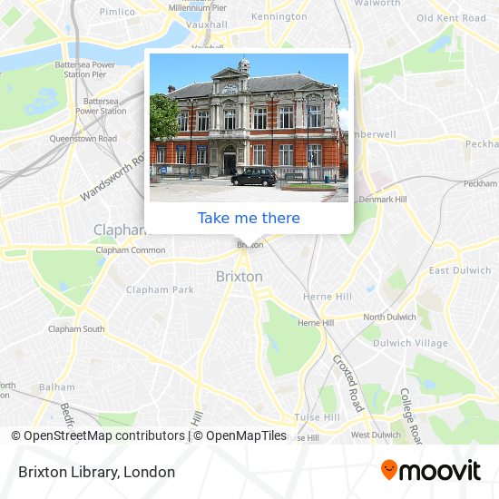 Brixton Library map
