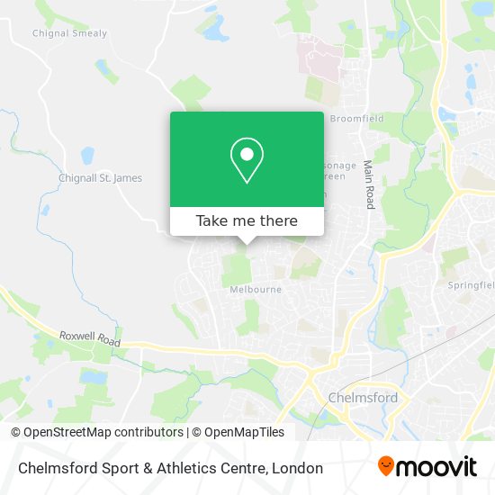 Chelmsford Sport & Athletics Centre map