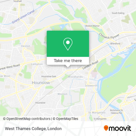 West Thames College map
