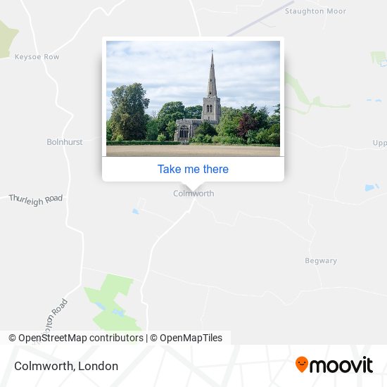 Colmworth map