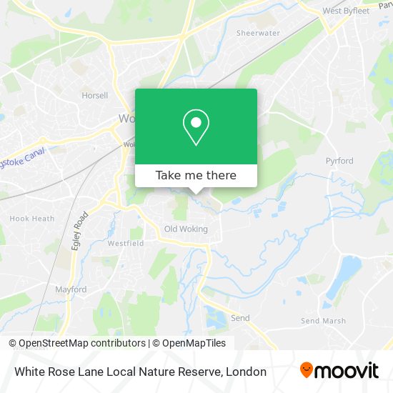 White Rose Lane Local Nature Reserve map