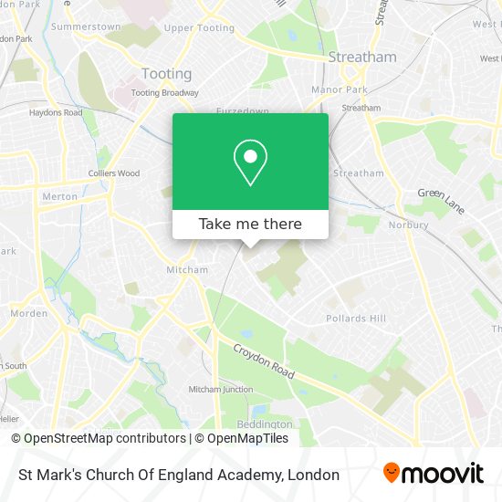 St Mark's Church Of England Academy map