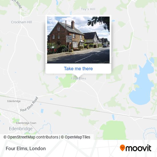 Four Elms map