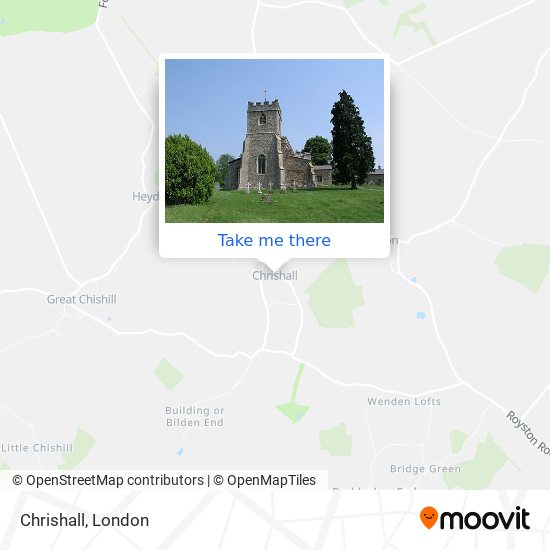 Chrishall map