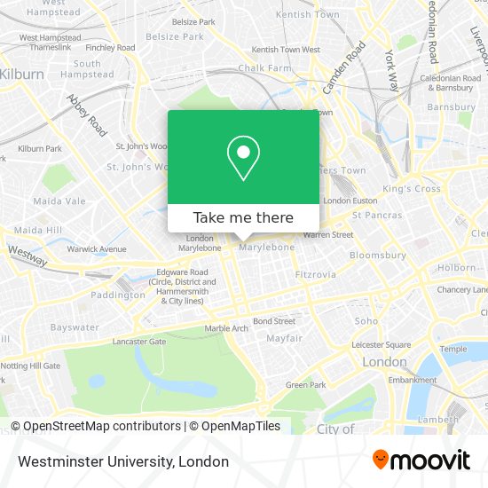 Westminster University map