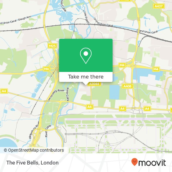 The Five Bells map