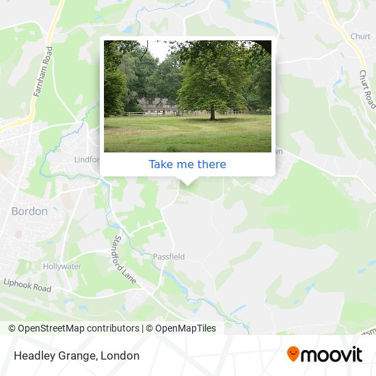 Headley Grange map