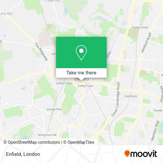 How to get to Enfield by bus, train or Tube?