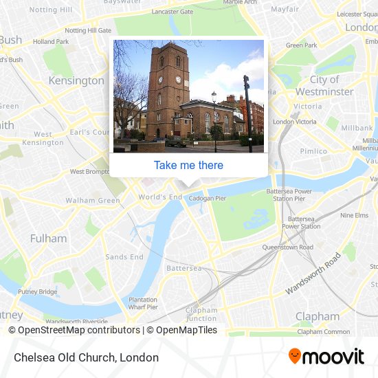 Chelsea Old Church map