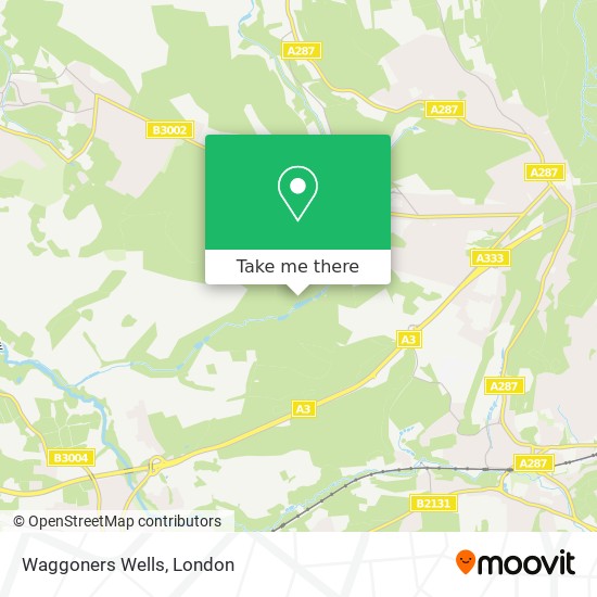 Waggoners Wells map