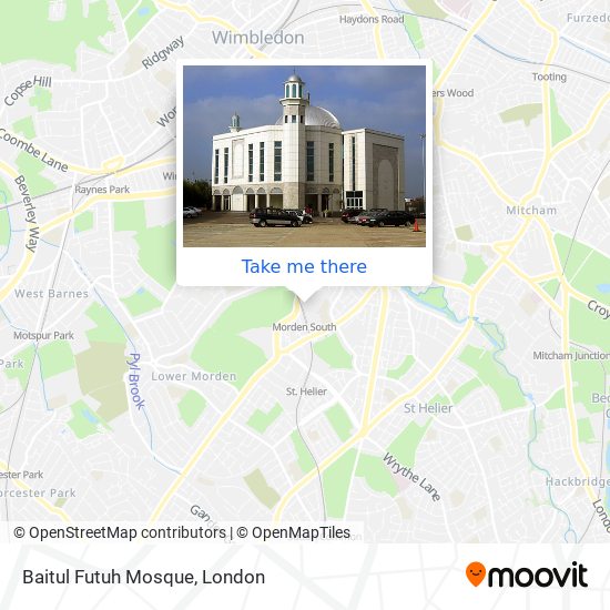 Baitul Futuh Mosque map