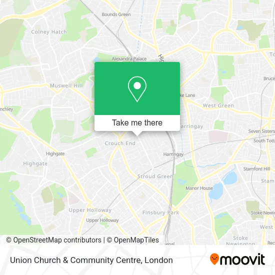 Union Church & Community Centre map