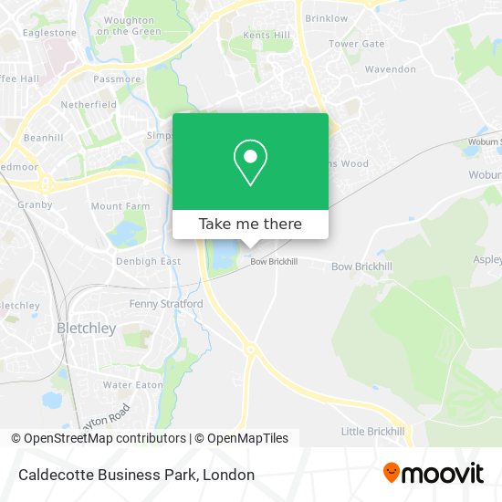 Caldecotte Business Park map