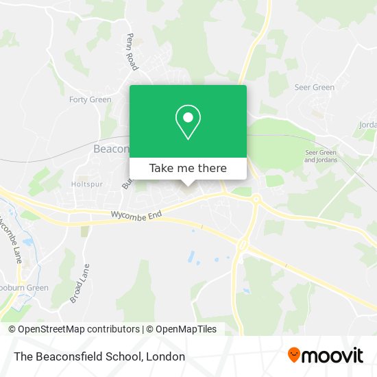 The Beaconsfield School map