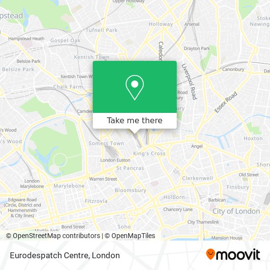Eurodespatch Centre map