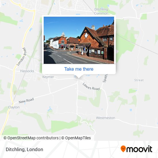 Ditchling map