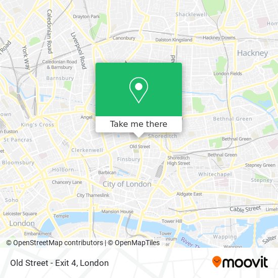 Old Street - Exit 4 map