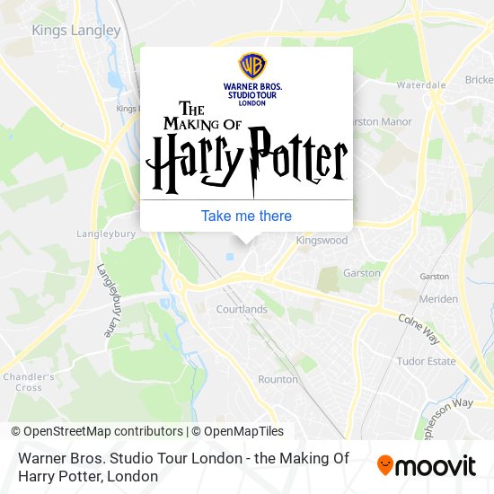 Warner Bros. Studio Tour London - the Making Of Harry Potter map