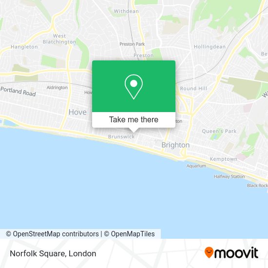 How to get to Norfolk Square in Brighton And Hove by bus or train?