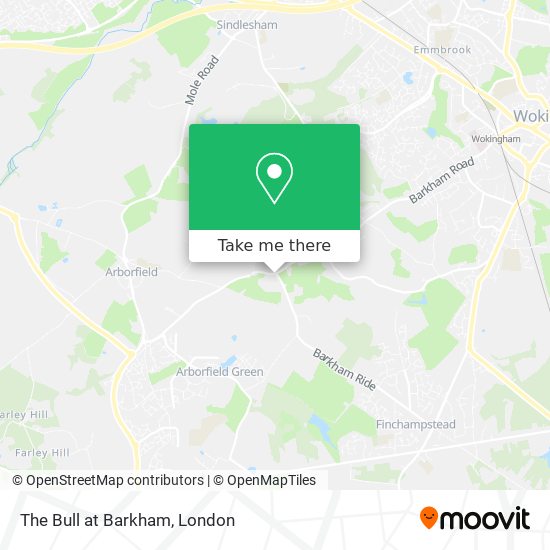 The Bull at Barkham map