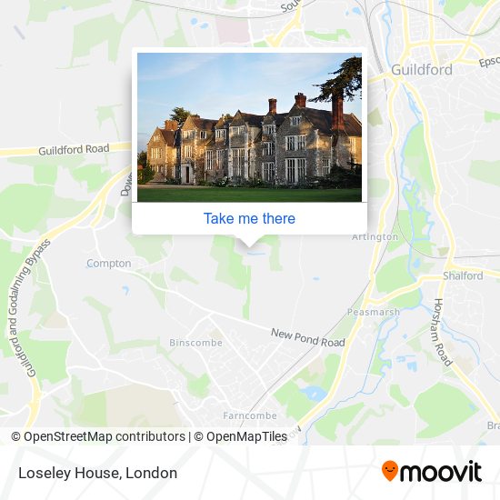 Loseley House map