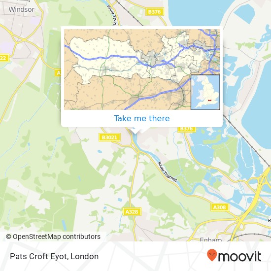 Pats Croft Eyot map