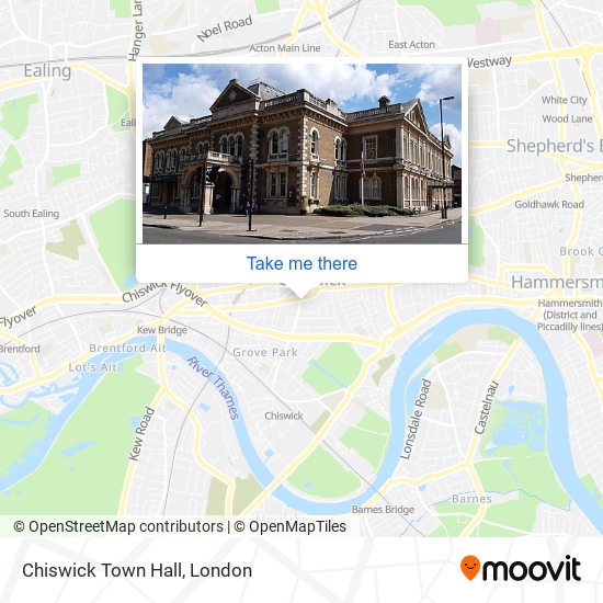 Chiswick Town Hall map