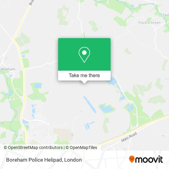 Boreham Police Helipad map