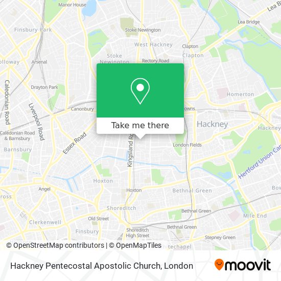 Hackney Pentecostal Apostolic Church map