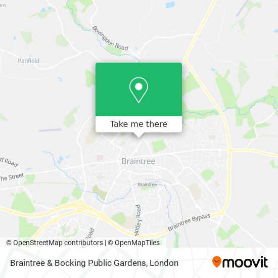 Braintree & Bocking Public Gardens map