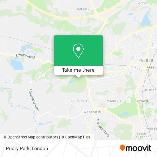 Priory Park map