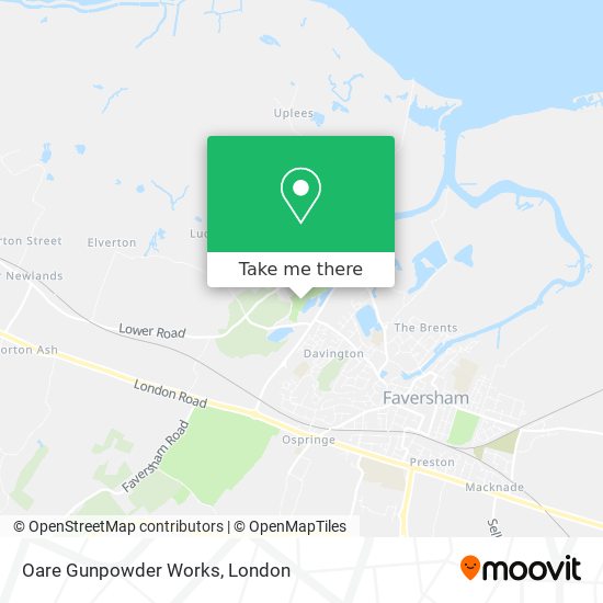 Oare Gunpowder Works map