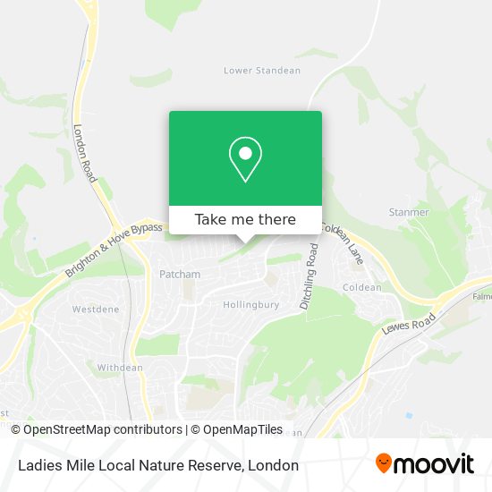 Ladies Mile Local Nature Reserve map