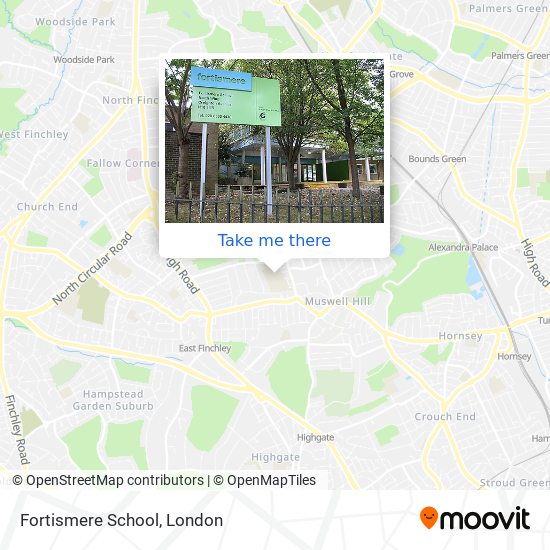 Fortismere School map