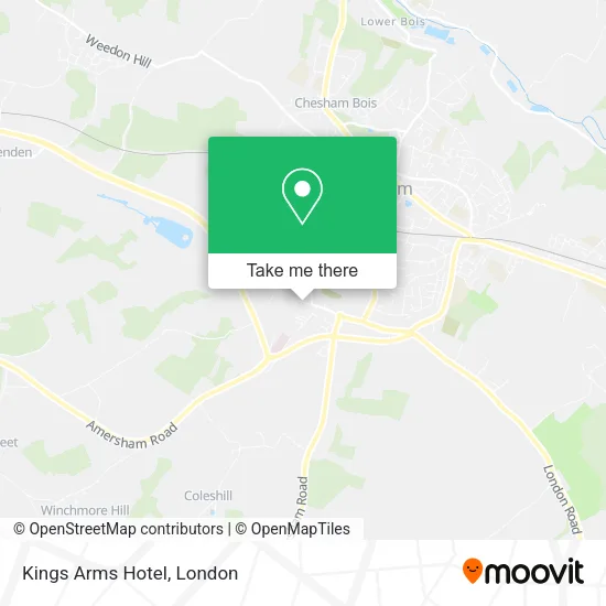 Kings Arms Hotel map