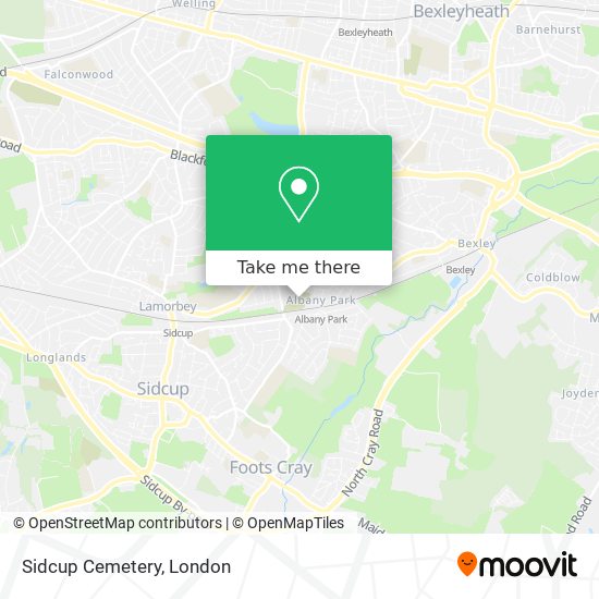 Sidcup Cemetery map