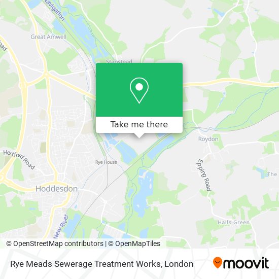 Rye Meads Sewerage Treatment Works map