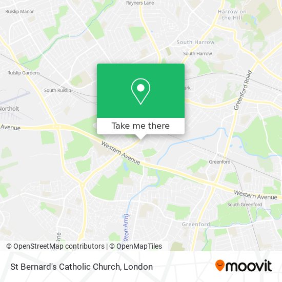 St Bernard's Catholic Church map