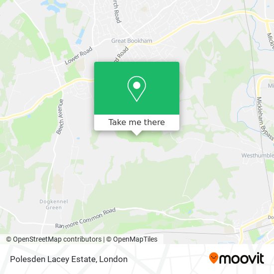Polesden Lacey Estate map