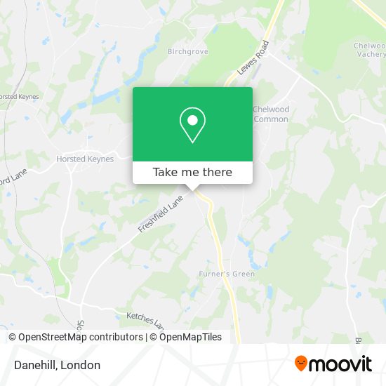 Danehill map