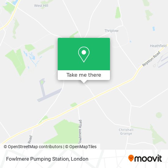 Fowlmere Pumping Station map